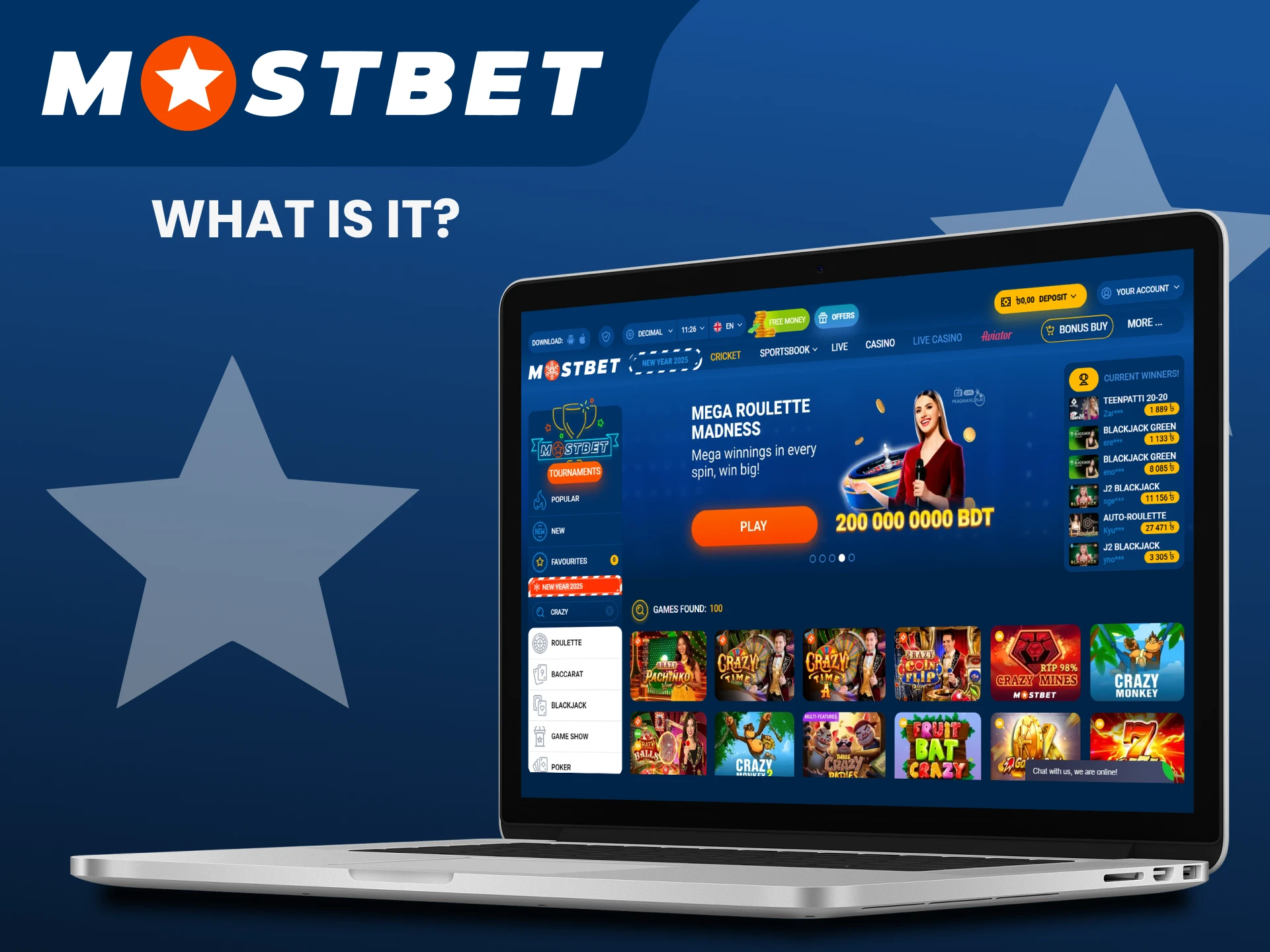 We will tell you about the game Crazy Time from Mostbet.