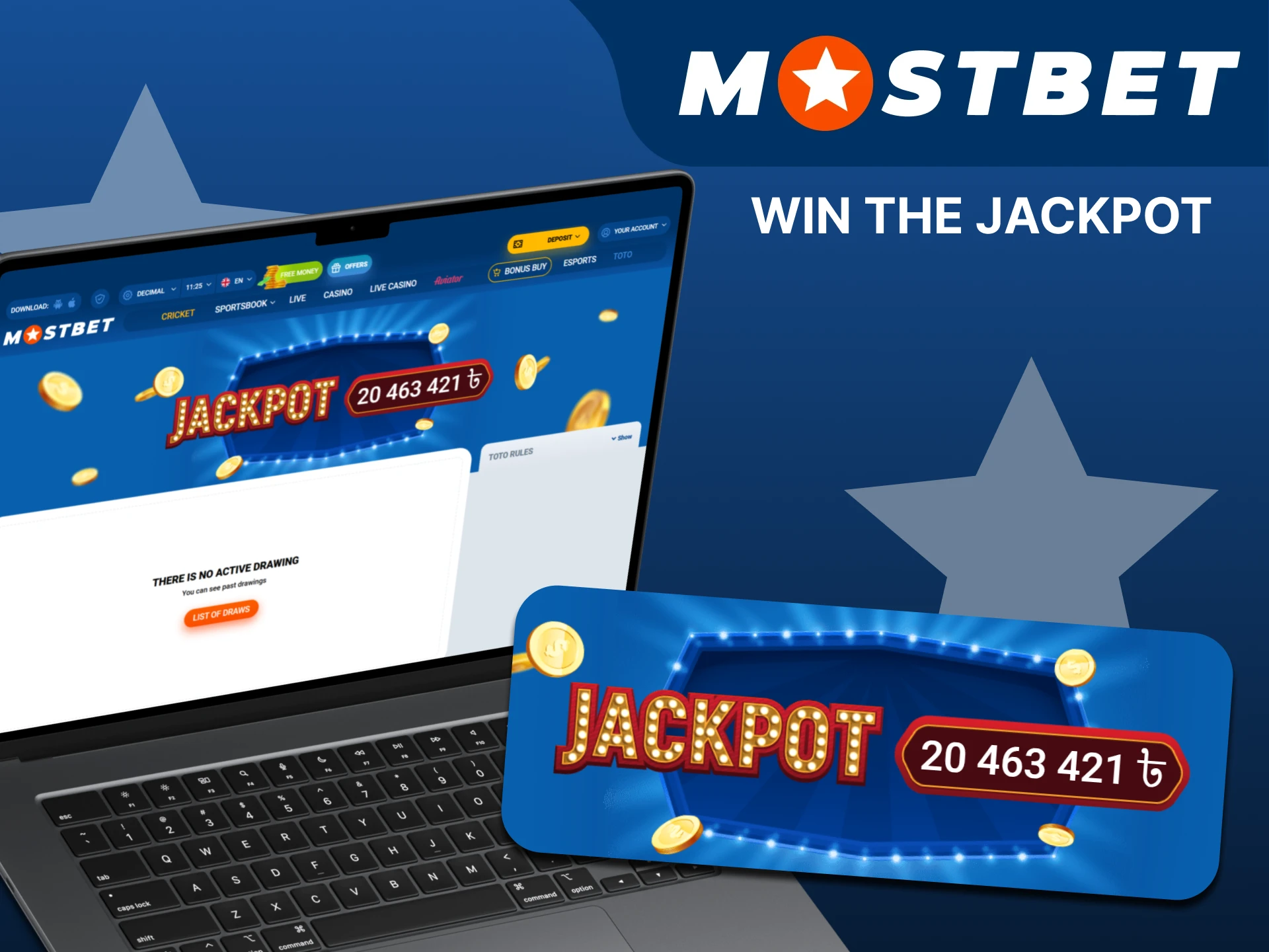 Hit the big jackpot at Mostbet TOTO.