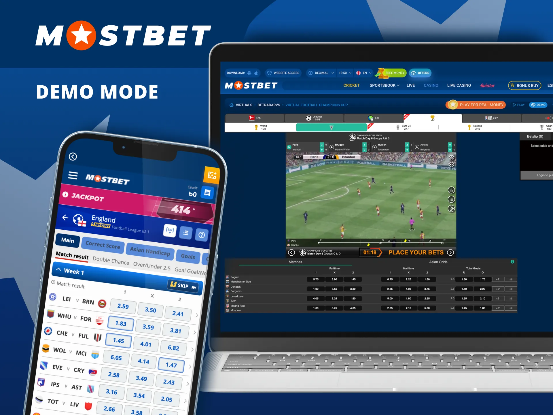 Try virtual games on Mostbet with no financial risk in demo mode.