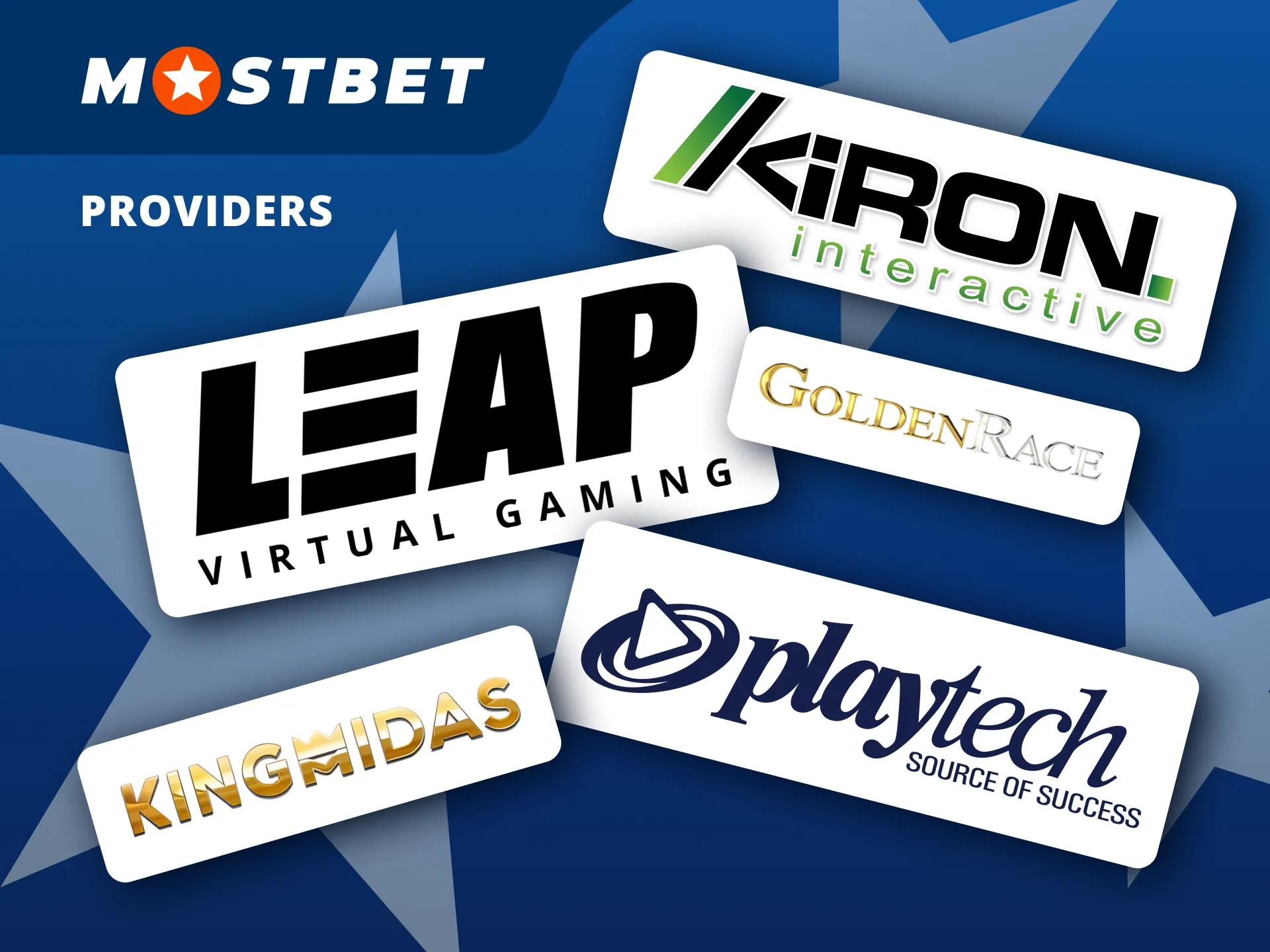 Mostbet partners with trusted virtual game providers like GoldenRace and Kiron for top-quality gameplay.
